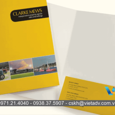 Sử dụng giấy Bristol cho bìa đựng hồ sơ với độ bền cùng tính thẩm mỹ cao