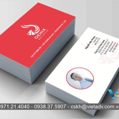 In Card Visit 13 Card visit được in từ chất liệu giấy hoặc nhựa