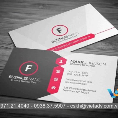 In Card Visit 18 Quy trình in chi tiết nhất tại VIETADV