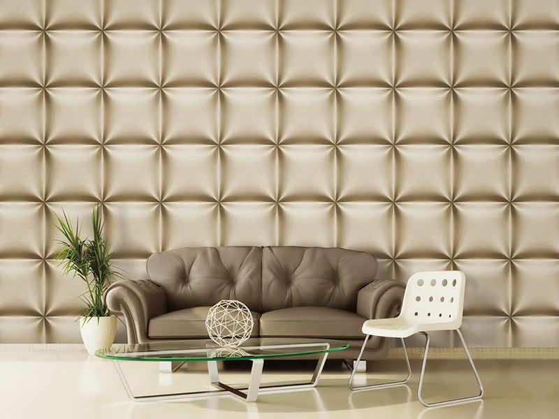 Giấy dán tường Hàn Quốc 3D với tông màu sáng tạo ra không gian phòng khách sang trọng nhưng vẫn ấm cúng