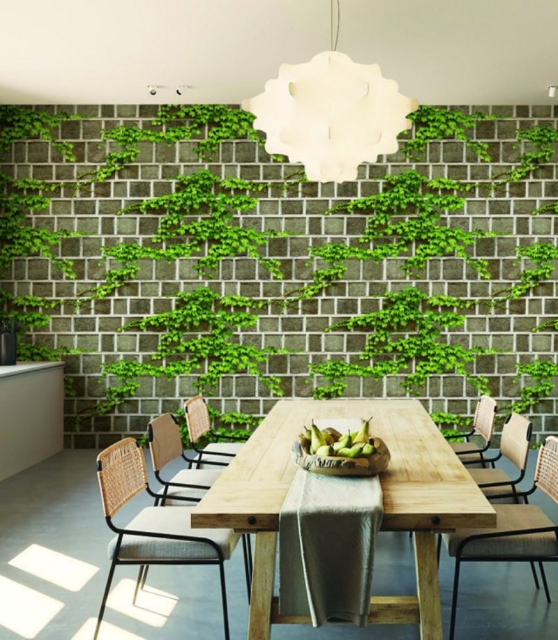 Giấy dán tường dùng để cải tạo những bức tường cũ kỹ, ẩm mốc trở lên mới mẻ hơn