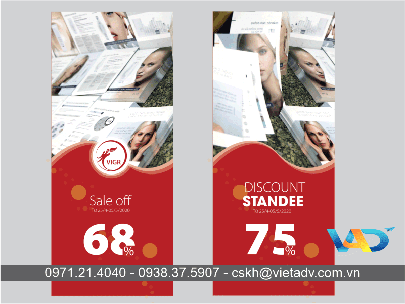 Standee cung cấp thông tin cho khách hàng