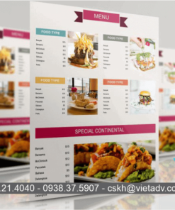 Tìm hiểu về dịch vụ in menu