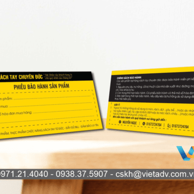 In Phiếu Bảo Hành 11 Đảm nhận nhiệm vụ quảng bá hình ảnh doanh nghiệp, thương hiệu tới khách hàng